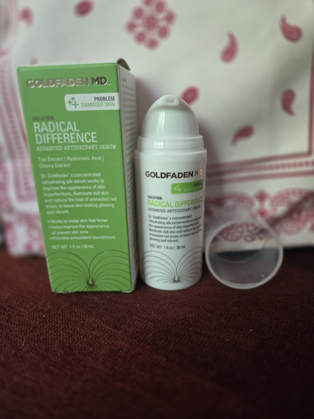 adidas Green & White Skincare Serum Bottle